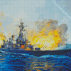 USS Iowa Battleship Art Diamond Painting