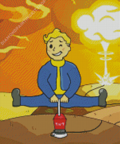 Vault Boy Fallout 4 Perk Tree Diamond Painting