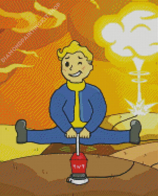 Vault Boy Fallout 4 Perk Tree Diamond Painting