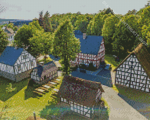 Westerwald Buildings Diamond Painting