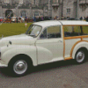 White Morris Minor Traveller Diamond Painting