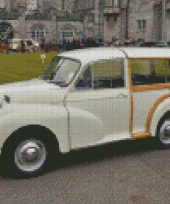 White Morris Minor Traveller Diamond Painting