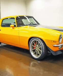 Yellow 1970 Chevy Camaro Diamond Painting