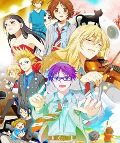 Your Lie In April Manga Serie Characters Diamond Painting