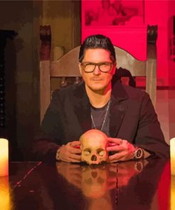 Zak Bagans With Skull Diamond Painting