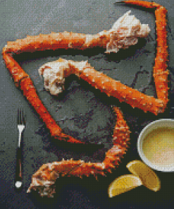 Aesthetic Crab Legs Diamond Painting