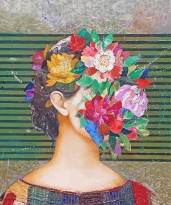 Aesthetic Floral Face Diamond Painting