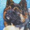 American Akita Dog Diamond Painting