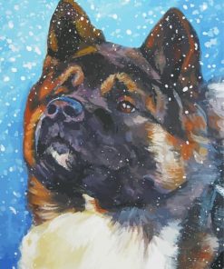 American Akita Dog Diamond Painting