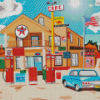 American Gas Station Diamond Painting