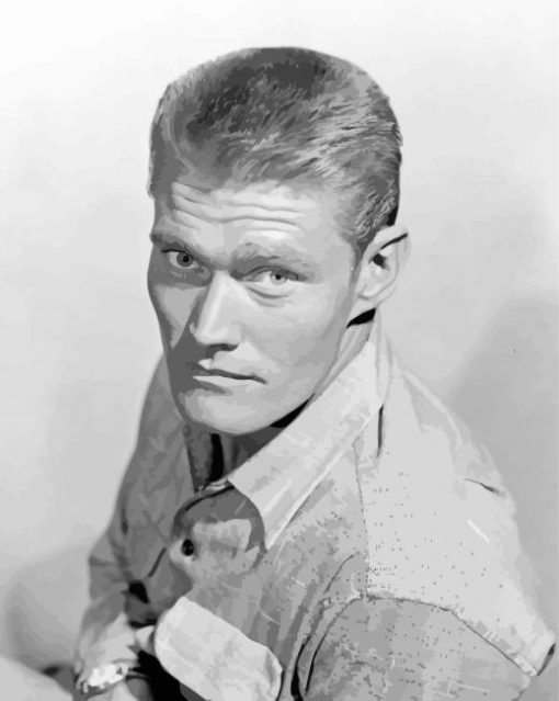 Black And White Chuck Connors Diamond Painting