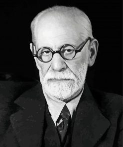 Black And White Sigmund Freud Diamond Painting