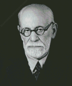 Black And White Sigmund Freud Diamond Painting