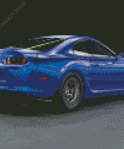 Blue Supra Mk4 Diamond Painting