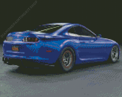 Blue Supra Mk4 Diamond Painting