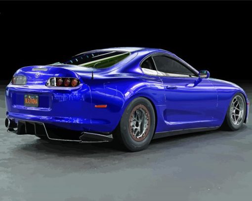 Blue Supra Mk4 Diamond Painting