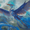 Blue Fantasy Bird Diamond Painting