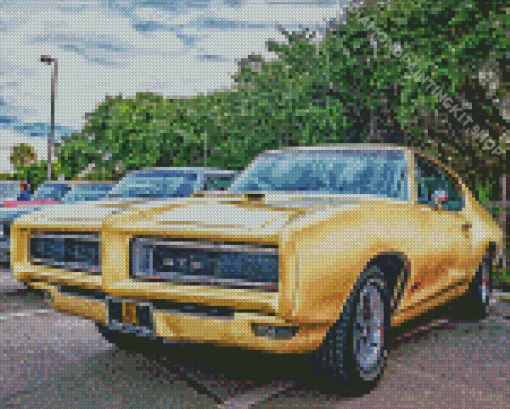 Cool 1968 Gto Car Diamond Painting