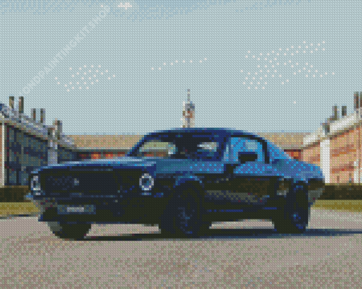 Cool 67 Mustang Fastback Diamond Painting