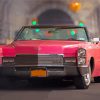 Cool Pink Cadillac Car Diamond Painting