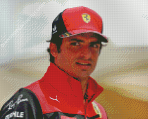 Cool Carlos Sainz Diamond Painting