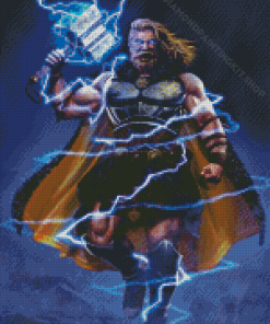 Cool Thor God Of Thunder Diamond Painting