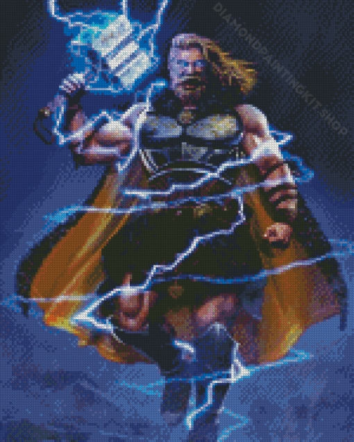 Cool Thor God Of Thunder Diamond Painting