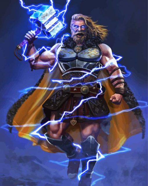 Cool Thor God Of Thunder Diamond Painting