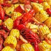 Crab Boil With Corn Diamond Painting