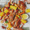 Crab Boil Food Diamond Painting