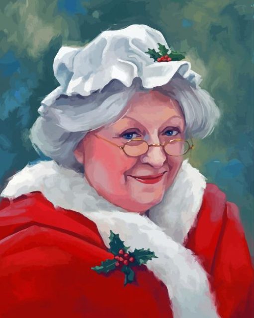 Cute Mrs Claus Diamond Painting