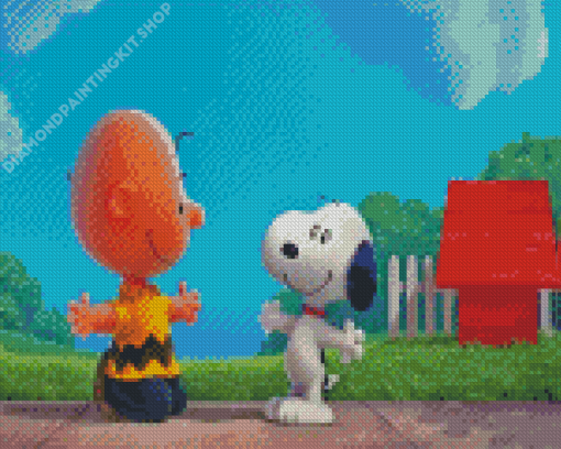 Cute Peanuts Charlie Diamond Painting