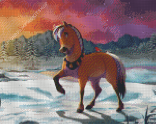 Cute Cartoon Horse Diamond Painting