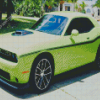 Green Mopar Sport Car Diamond Painting