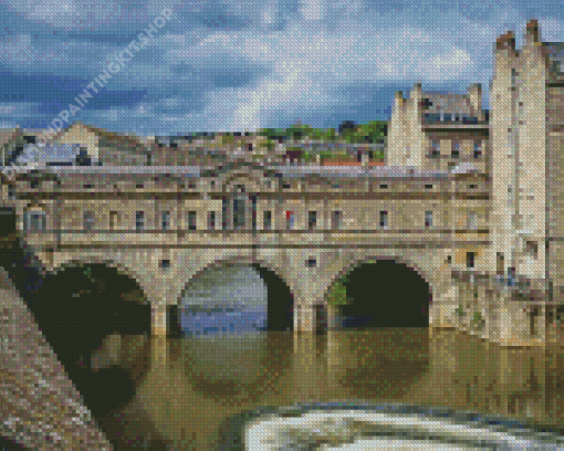 Pulteney Bridge Bath City Diamond Painting