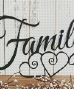 Family Sign Diamond Painting