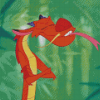 Funny Mushu Diamond Painting