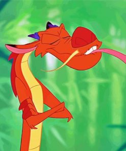 Funny Mushu Diamond Painting