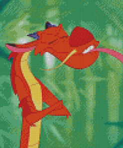 Funny Mushu Diamond Painting