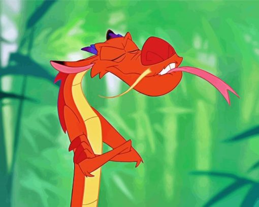 Funny Mushu Diamond Painting