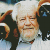 Gerald Durrell With Animals Diamond Painting