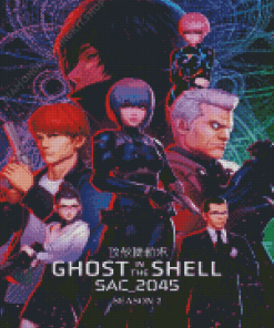 Ghost In The Shell Sac 2045 Anime Poster Diamond Painting