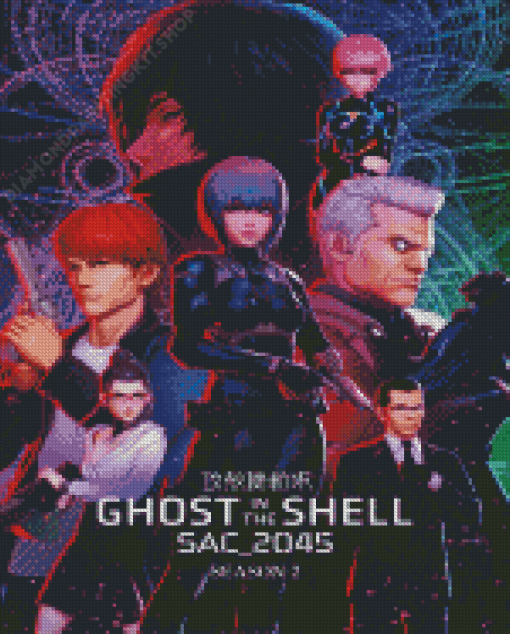 Ghost In The Shell Sac 2045 Anime Poster Diamond Painting