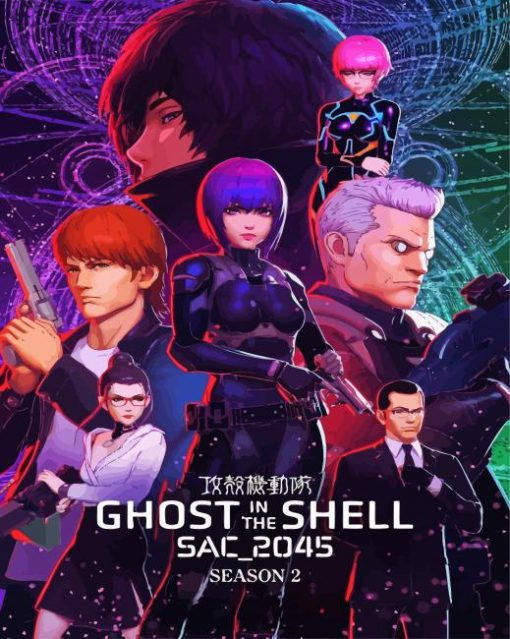 Ghost In The Shell Sac 2045 Anime Poster Diamond Painting