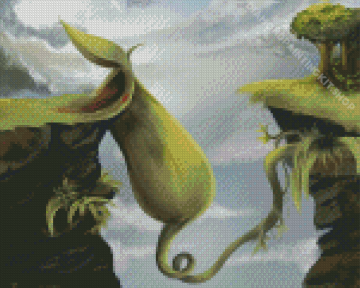 Giant Pitcher Plant Art Diamond Painting