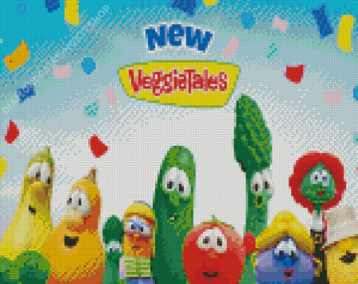 Veggie Tales cartoon Diamond Painting