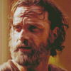 Rick Grimes Portrait Diamond Painting