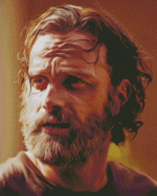 Rick Grimes Portrait Diamond Painting