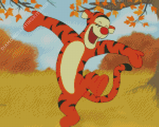 Happy Tigger Diamond Painting