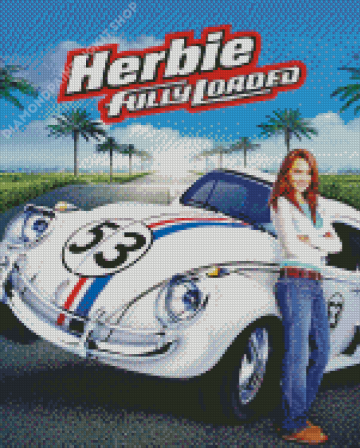 Herbie Fully Loaded Movie Poster Diamond Painting